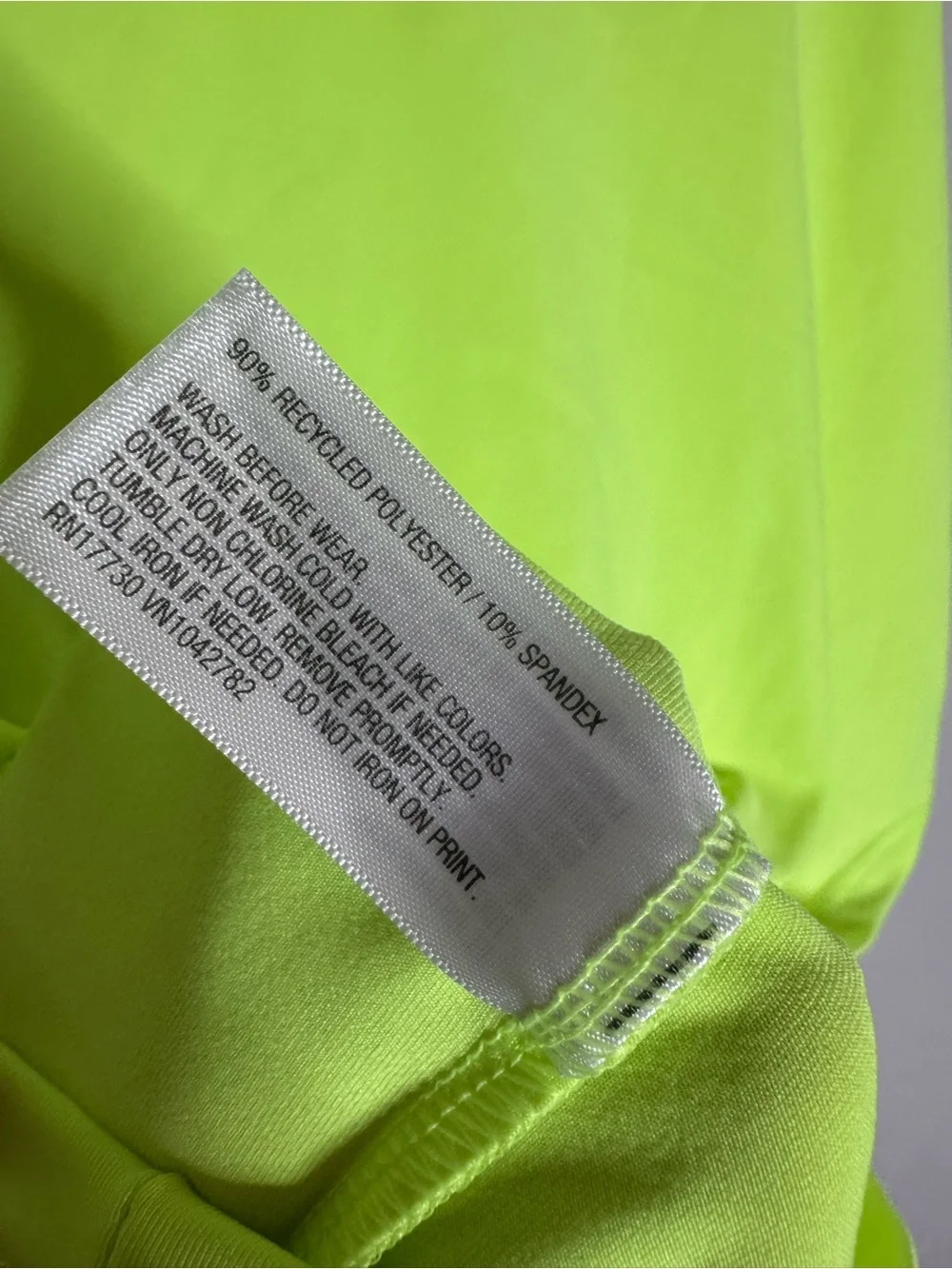 New Cat & Jack Bright Neon Green Swim Top Boys L (10/12)